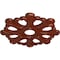 Ekena Millwork Angel Ceiling Medallion (Fits Canopies up to 4 3/8"), 20 7/8"OD x 3 5/8"ID x 1"P, Firebrick CM20ANFIF - alternate 4